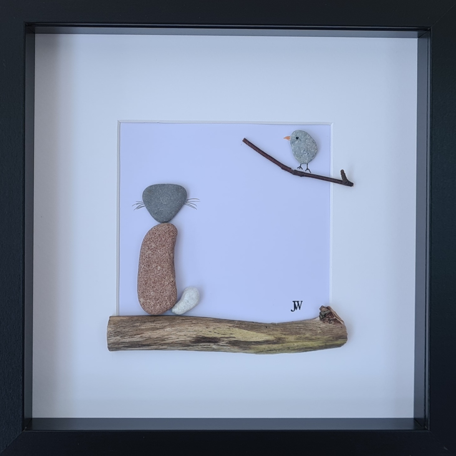 Katze und Vogel